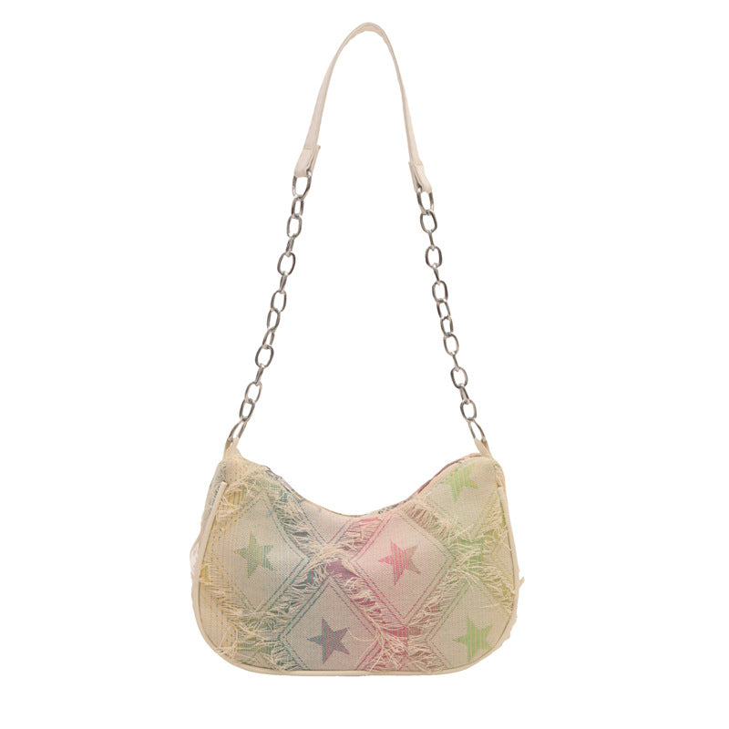 Women's Unique Gradient Denim Fashionable Design Leisure Bags