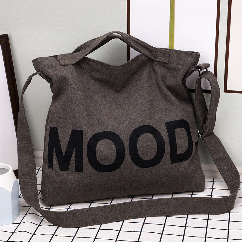 Women's & Men's Canvas Large Capacity Korean Style Tuition Bags