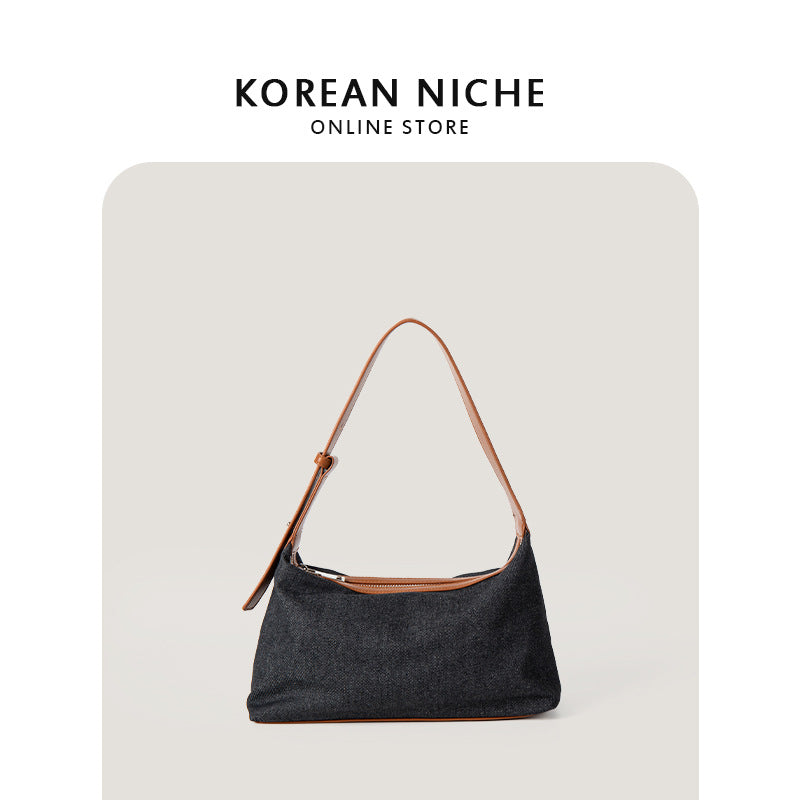 Summer Denim Design Retro Commuter High-grade Shoulder Bags