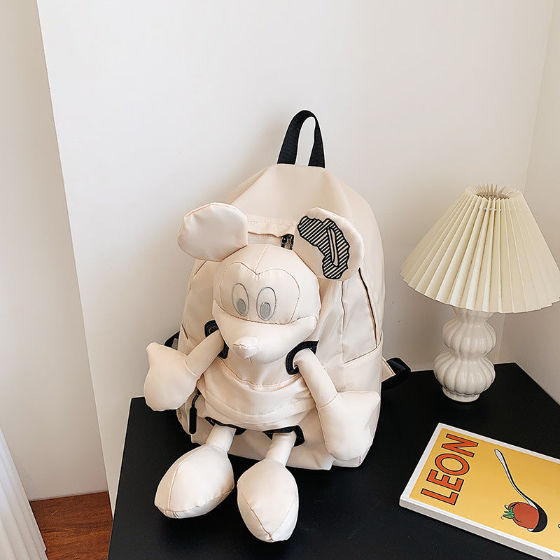 Mickey Vertical Shoulders Female Convenient Large Middle School Students' Schoolbags