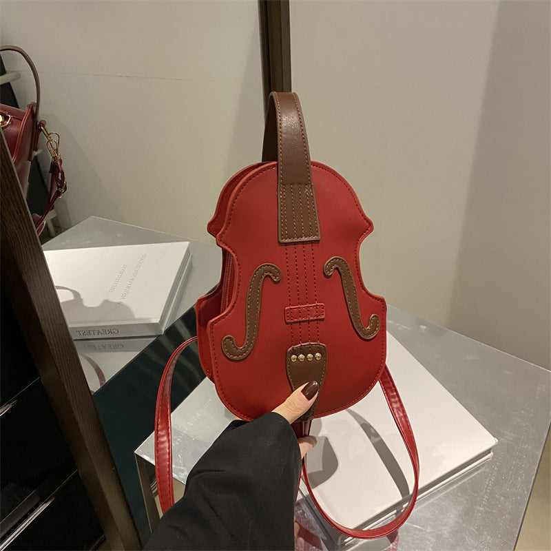 Women's Western Style Personalized Organ Guitar Retro Women's Shoulder Bag