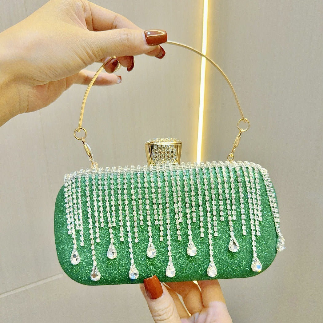 Tassel Dress Banquet Clutch Diamond Portable Evening Bags