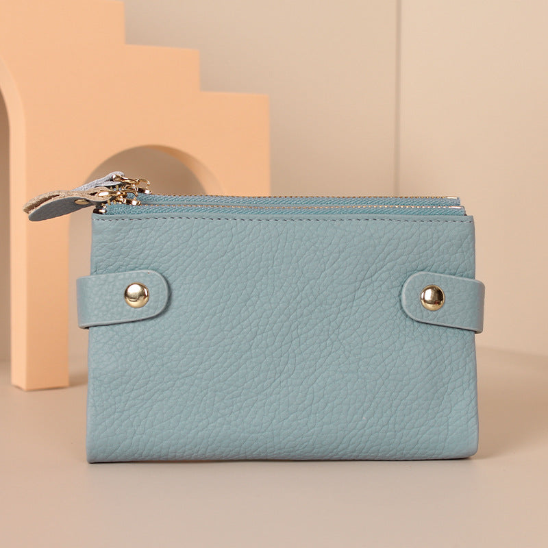 Genuine Leather First Layer Cowhide Korean Purses