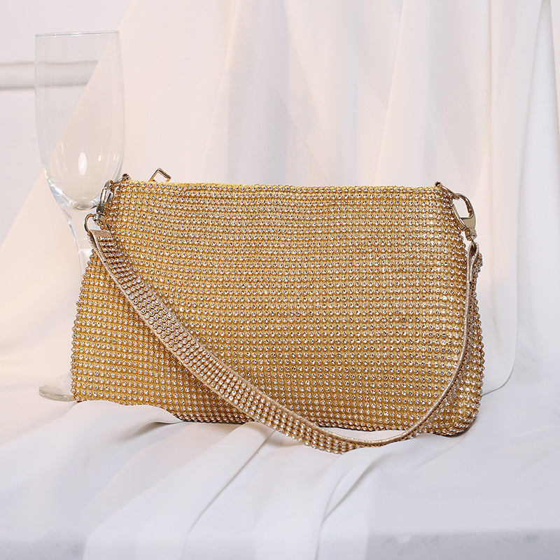 Women's Dinner Banquet Handmade Rhinestone Underarm Evening Bags