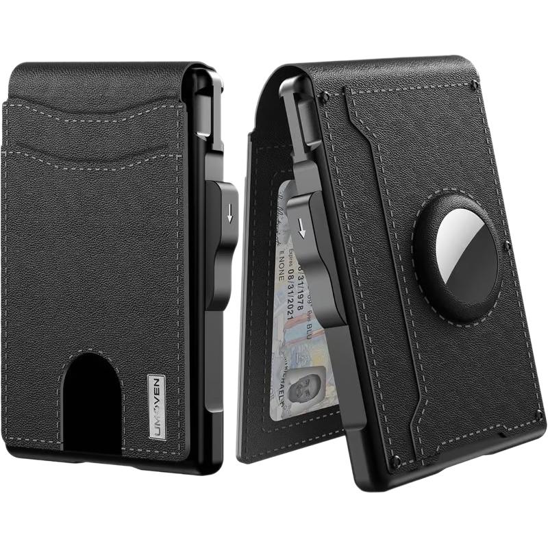 Men's Large Capacity Position Flip Carbon Fiber Card Holder