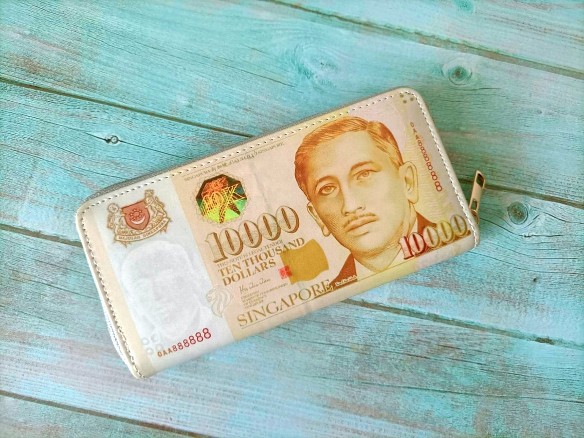 Money Pattern Usd Euro Funny Fun Large Capacity Card Holder