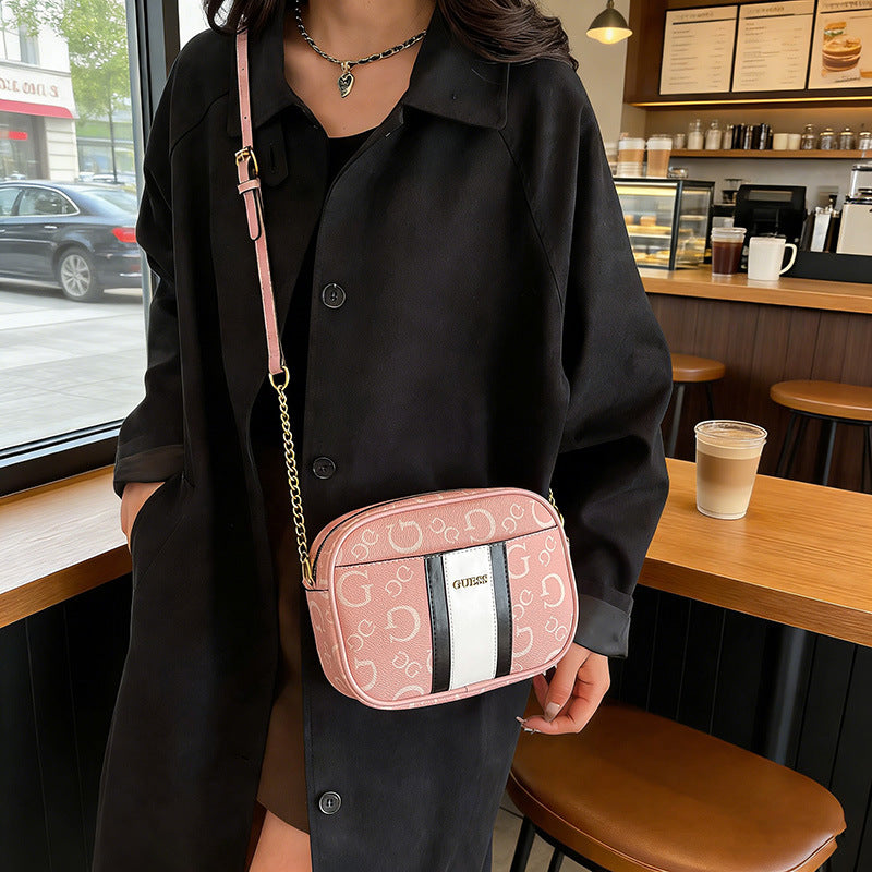 Women's Spring Western Style High Textured Trend Chain Small Square Bags