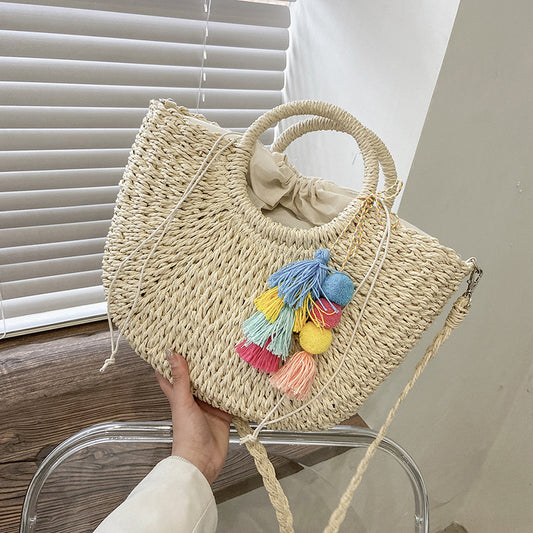 Women's Straw Large Fashion Bohemian Style Beach Shoulder Bags