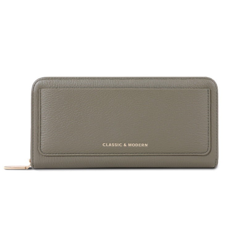 Women's Simple Large Capacity Multiple Slots Long Fashion Portable Ladies Wallet