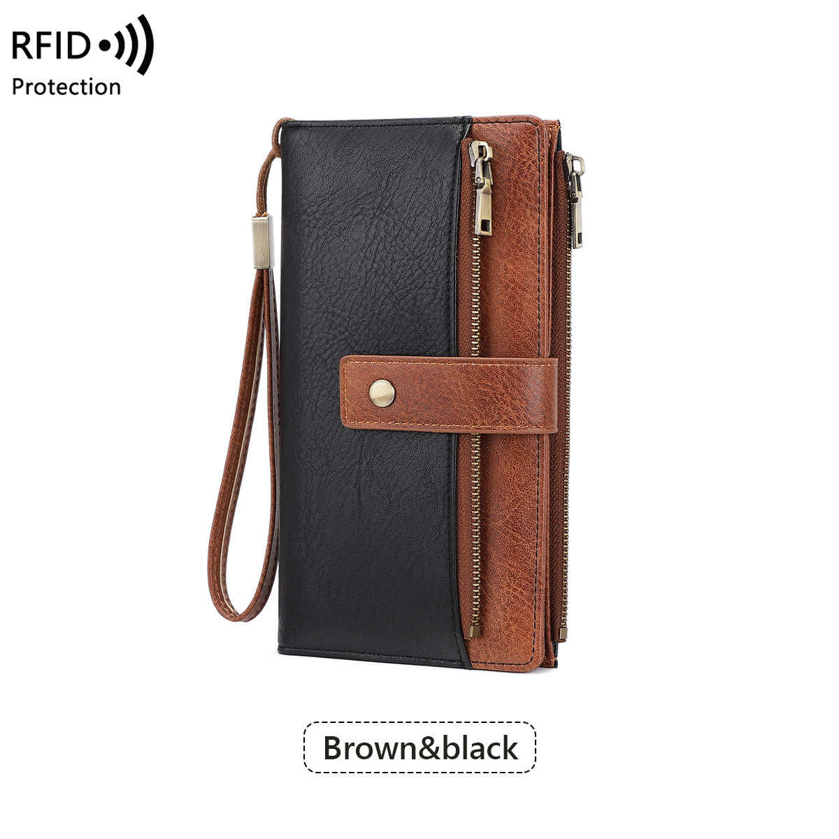 Women's Multiple Slots Long Retro Fashion Clutch Ladies Wallet