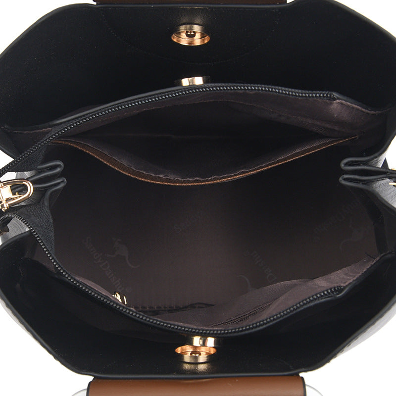 Women's Fashion Genuine Leather Kangaroo Large Capacity Bags