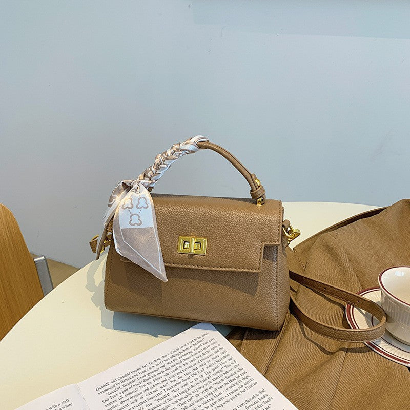 Women's Stylish Soft Leather Fashion Portable Small Square Bags