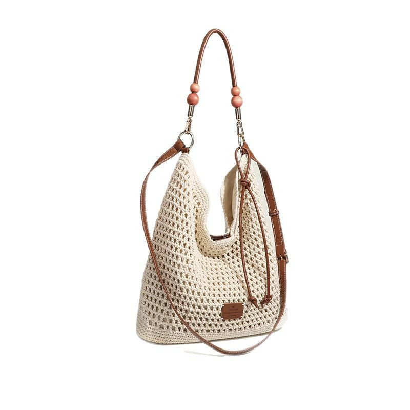 Women's Style Woven Vacation Retro Rattan Large Capacity Shoulder Bags