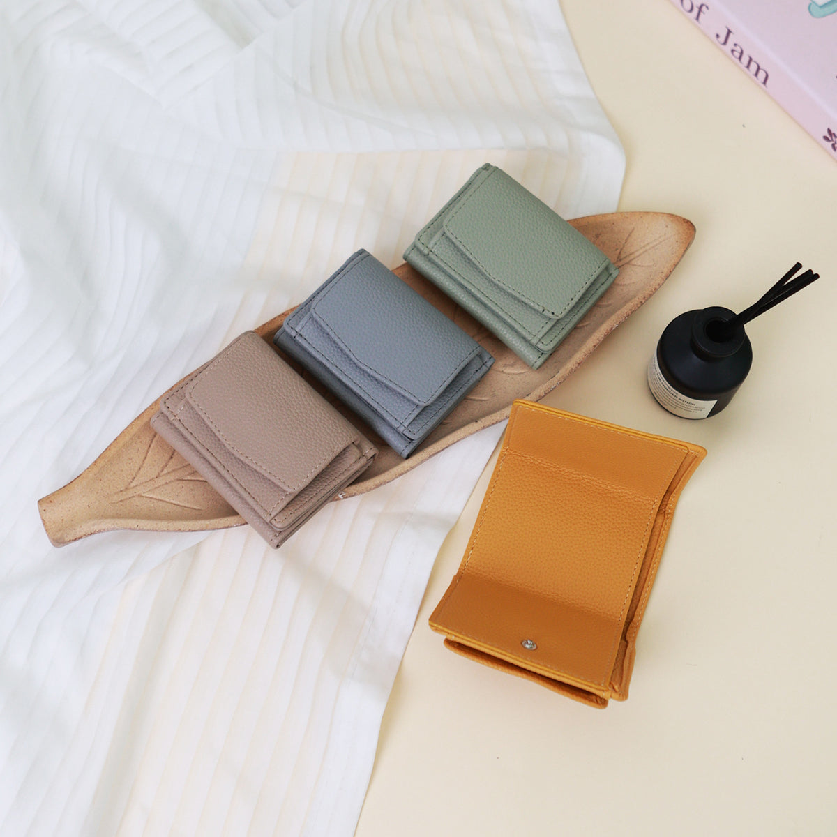 New Mini Short Female Lychee Pattern Coin Purses