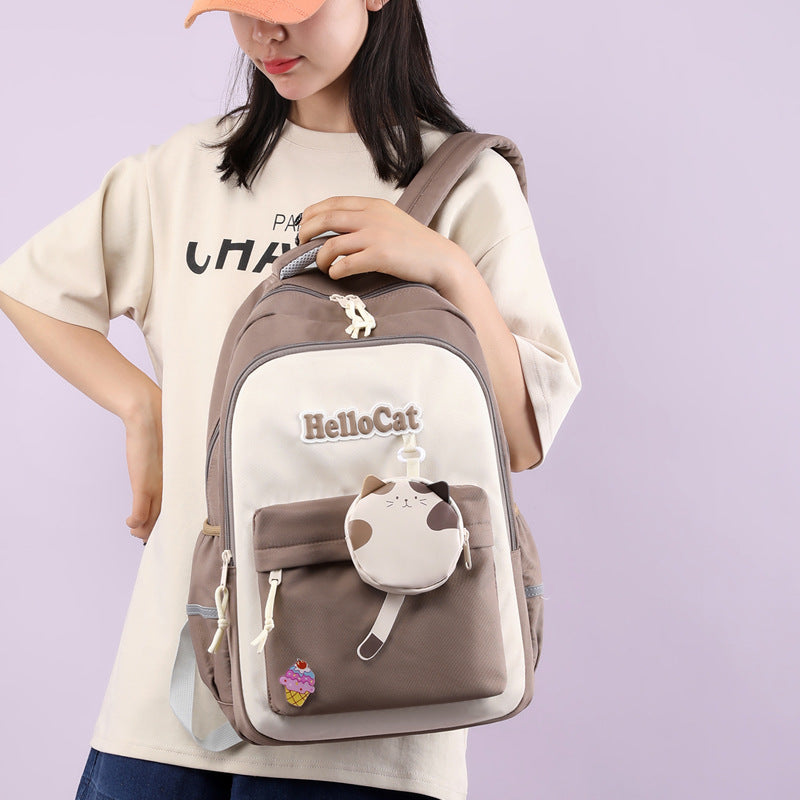 Primary Spine Protection Female Versatile Good-looking Backpacks