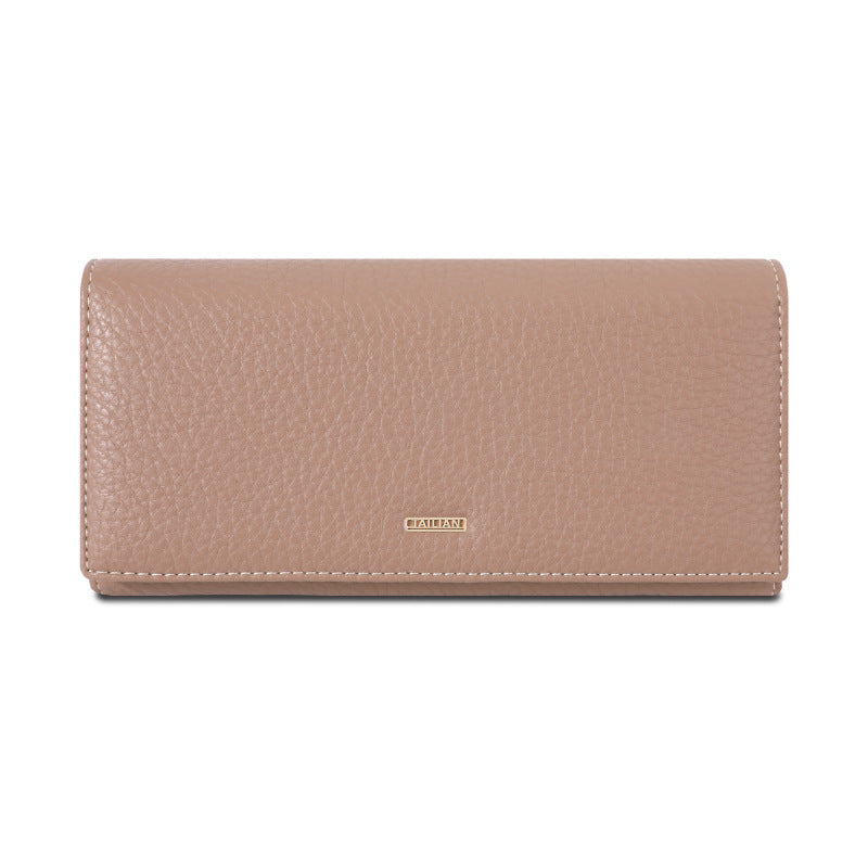 Women's European Clutch Lychee Pattern Magnetic Snap Ladies Wallet