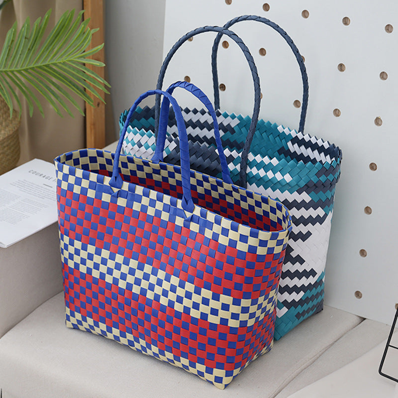 Women's Woven Urban Simple Daily Matching Large Women's Handbag