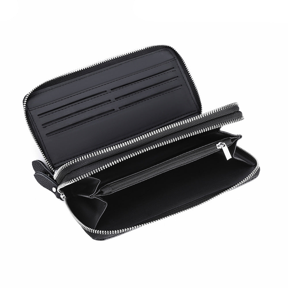 Men's Genuine Leather Clutch Double Pull Fashion Korean Men's Handbags