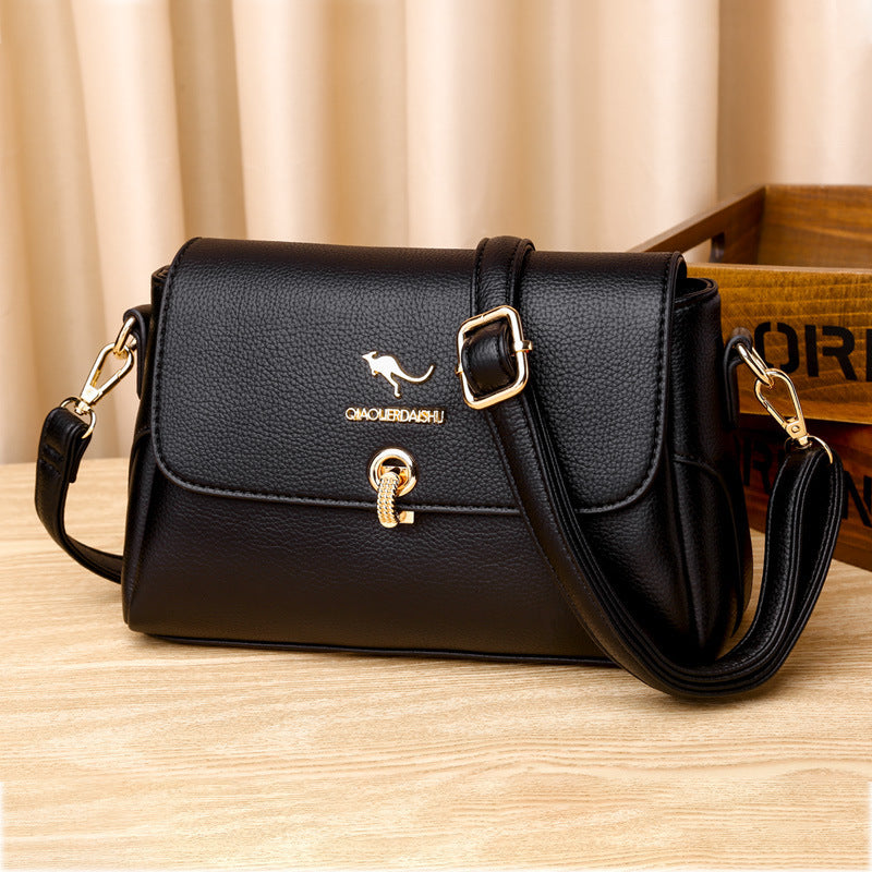 Women's Fashionable Mom Soft Leather Elegant One Crossbody Bags