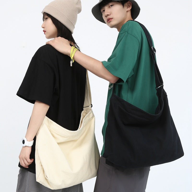 Simple Comfortable Literary Washed Canvas Leisure Women's Messenger Bag