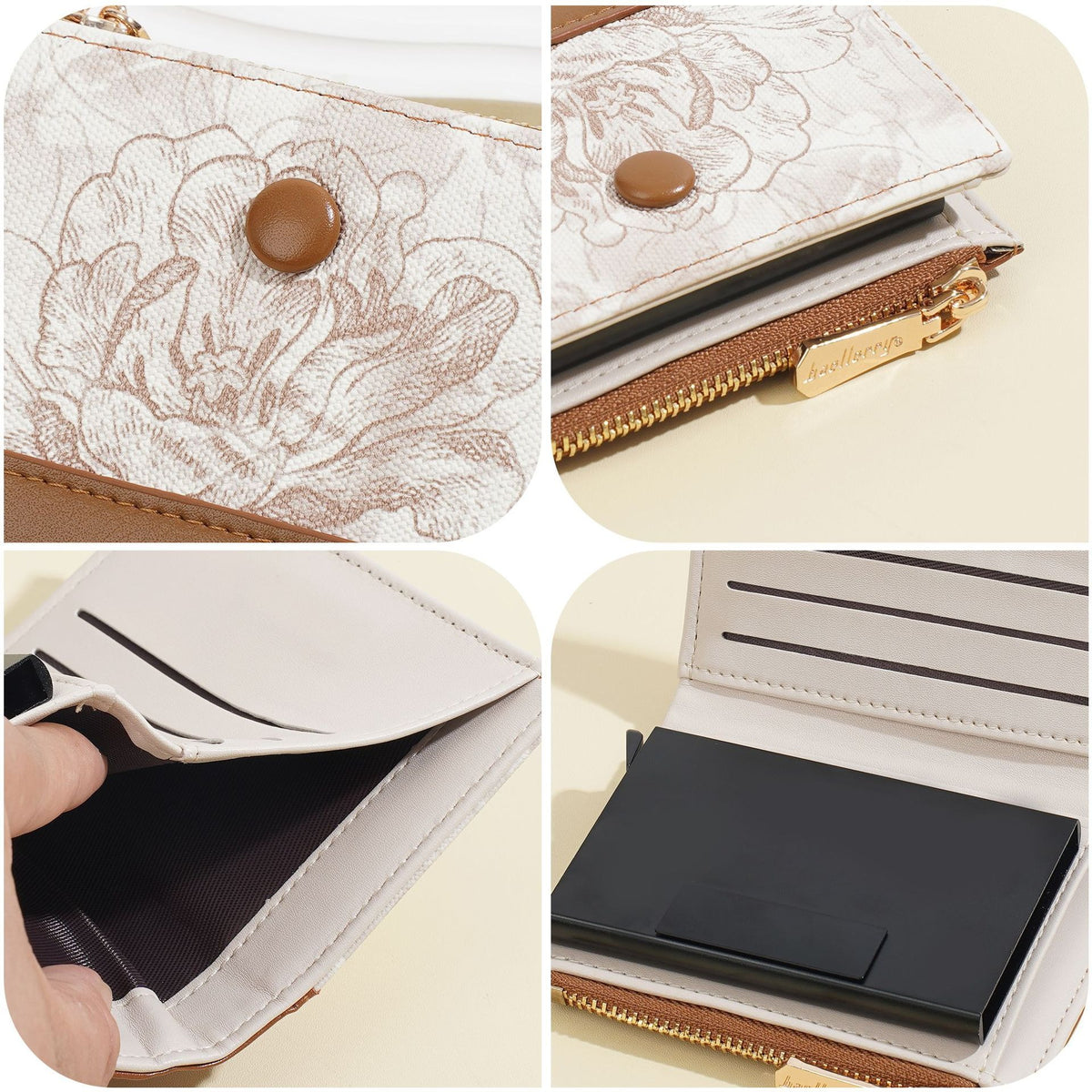 Women's Short High-grade One Multi Slots Printed Ladies Wallet