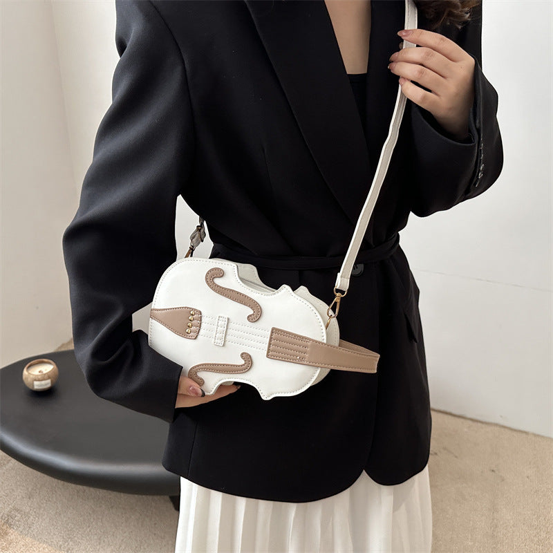 Women's Western Style Personalized Organ Guitar Retro Women's Shoulder Bag