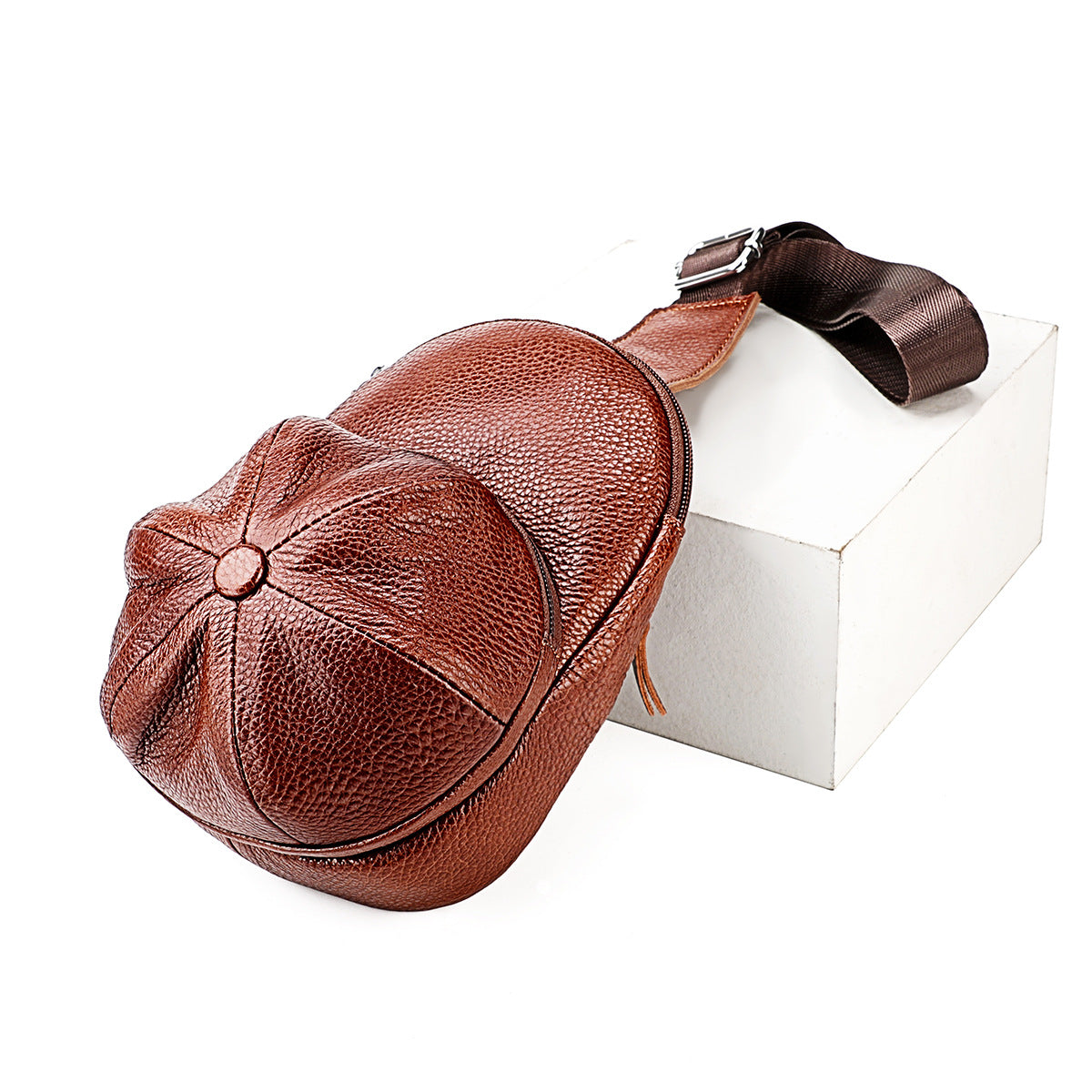 Women's & Men's & Underarm Leather Cowhide Men's Chest Bags