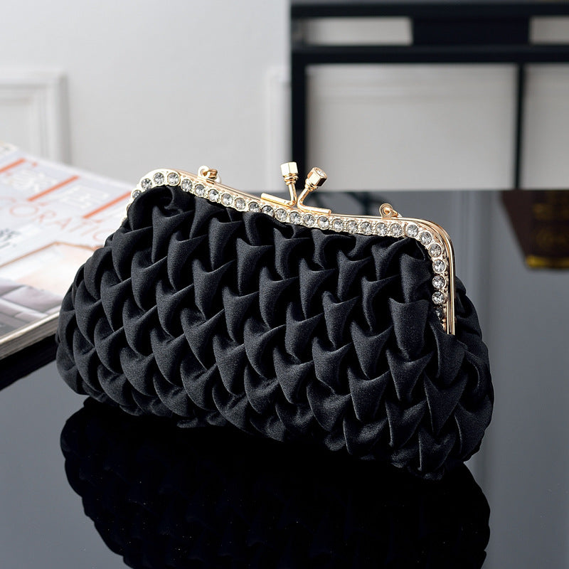 Fashion Satin Dinner Clutch Dress Garment Handbags