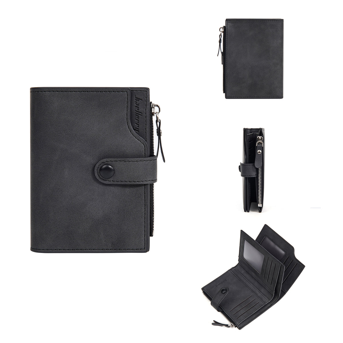 Beautiful Men's Short Business Zipper Simple Coin Purses