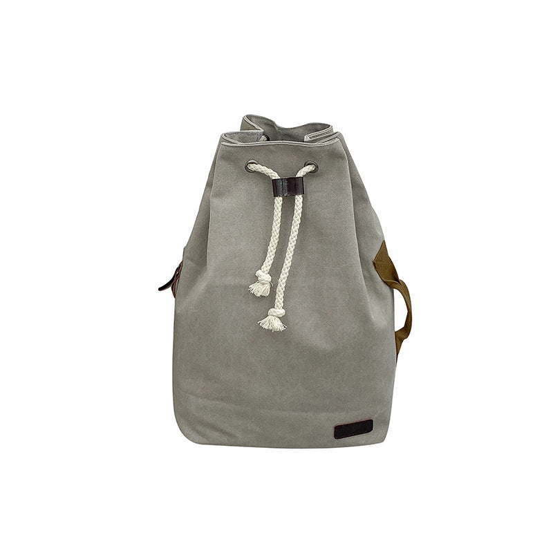 Canvas Simple Fashion Drawstring Korean Style Backpacks