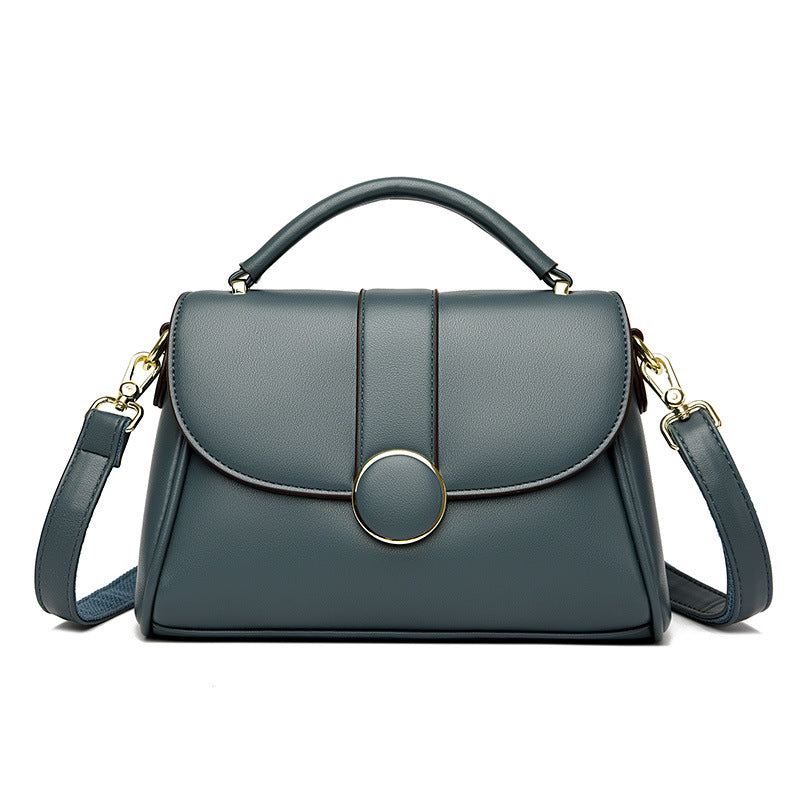 Women's Fashion Large Capacity Simple Soft Leather Bags