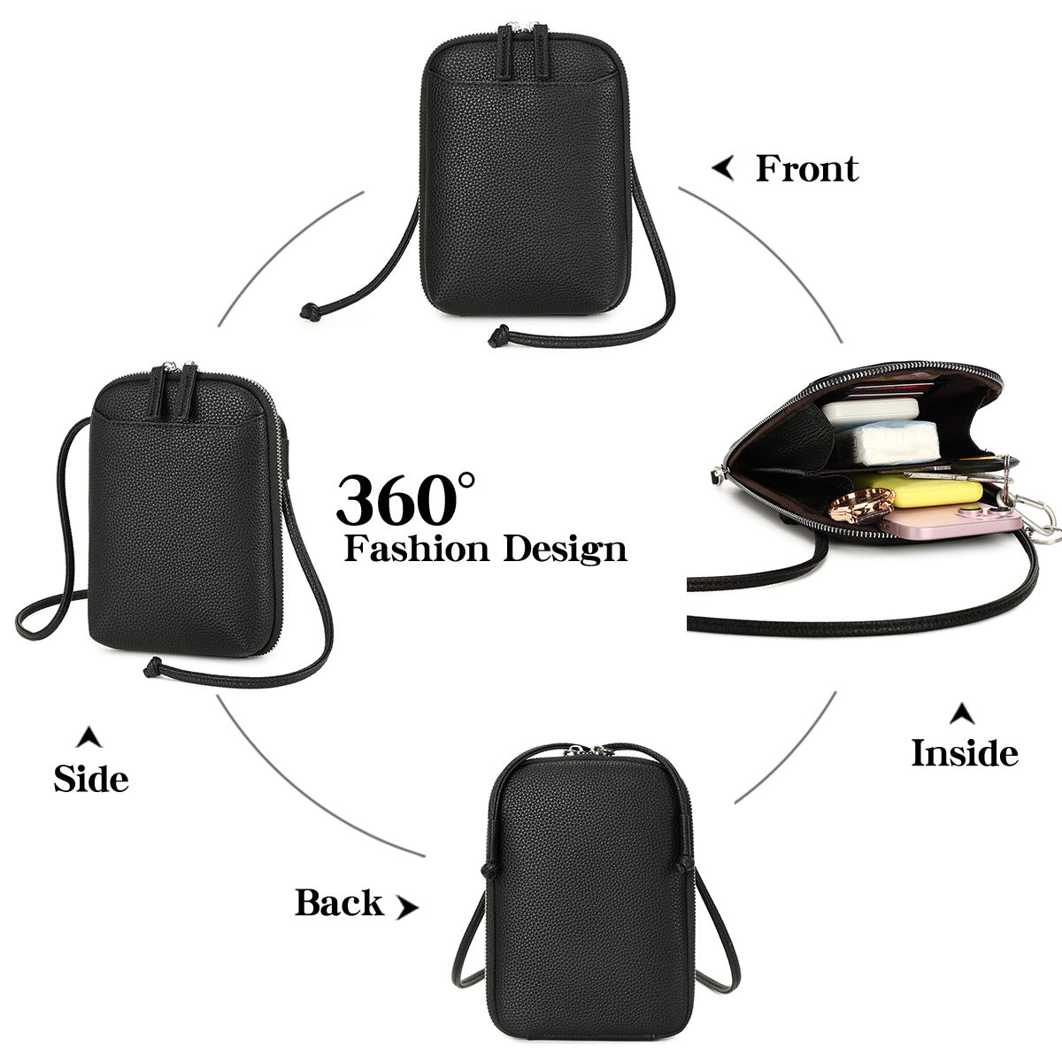 Glamorous Women's Simple Trendy Mini Mobile Phone Bags