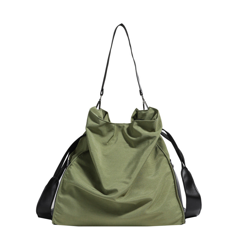 Women's Korean Large Capacity Underarm Canvas Bucket Bags