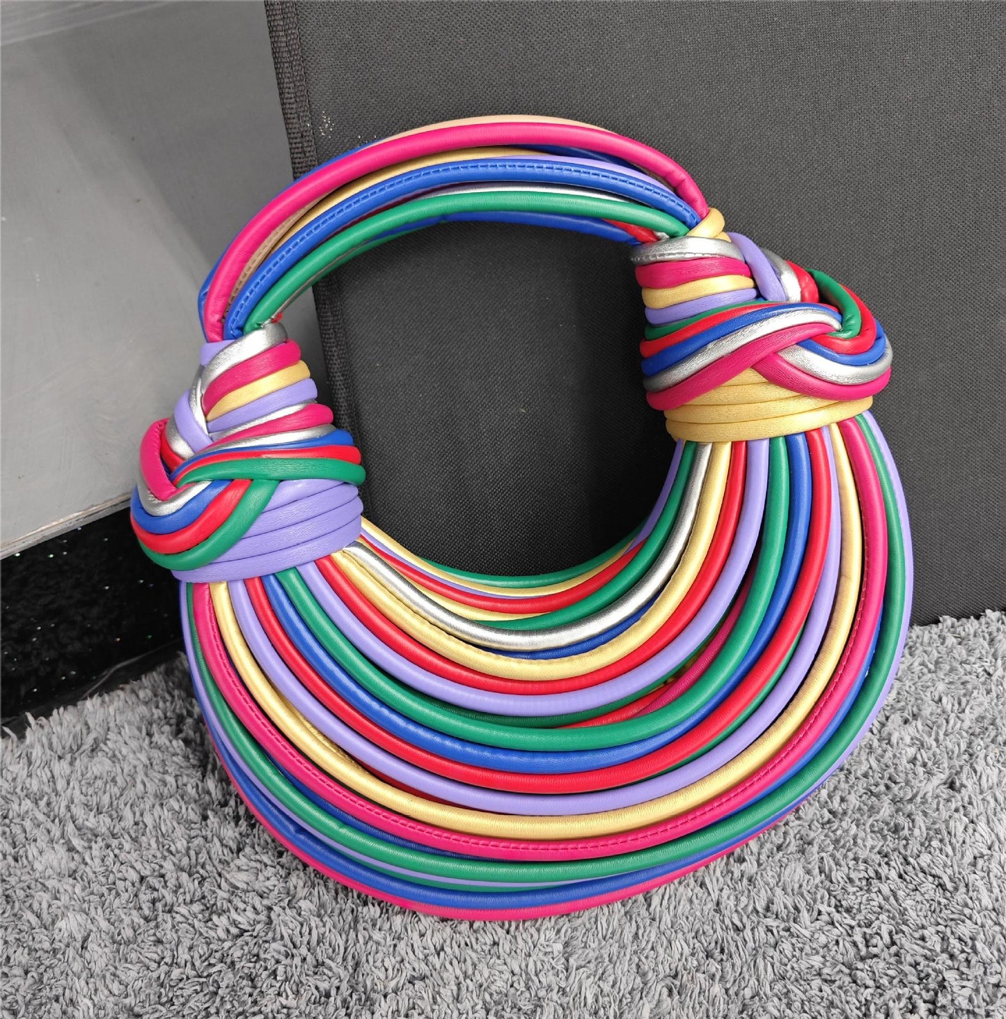 Women's Fashion High-grade Design Personalized Noodle Western Handbags