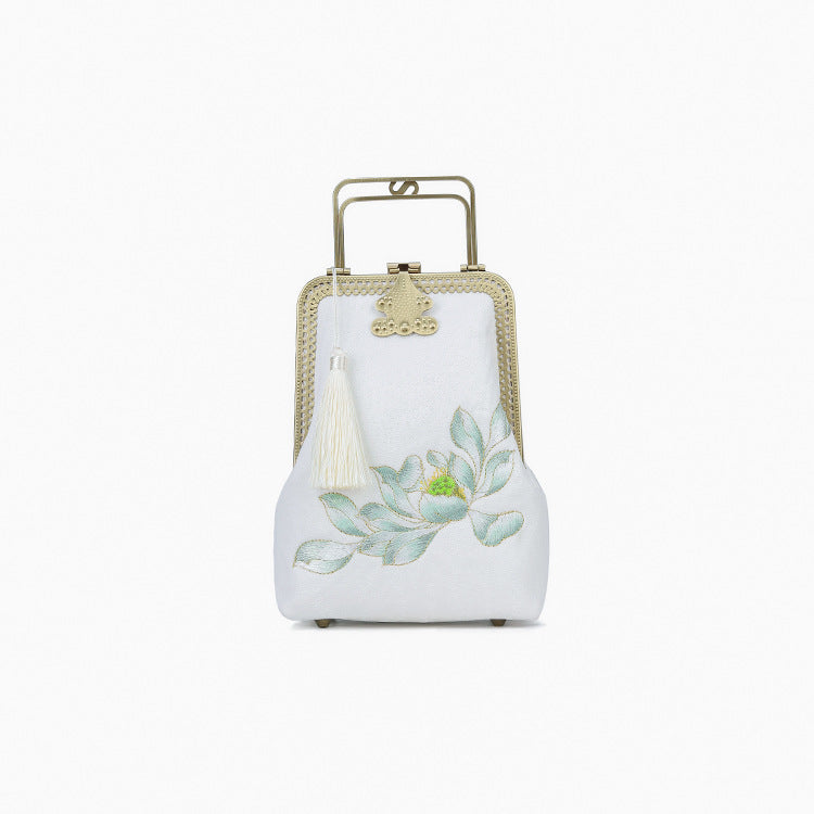 Cheongsam Embroidery Gold Mouth Hand Vintage Handbags