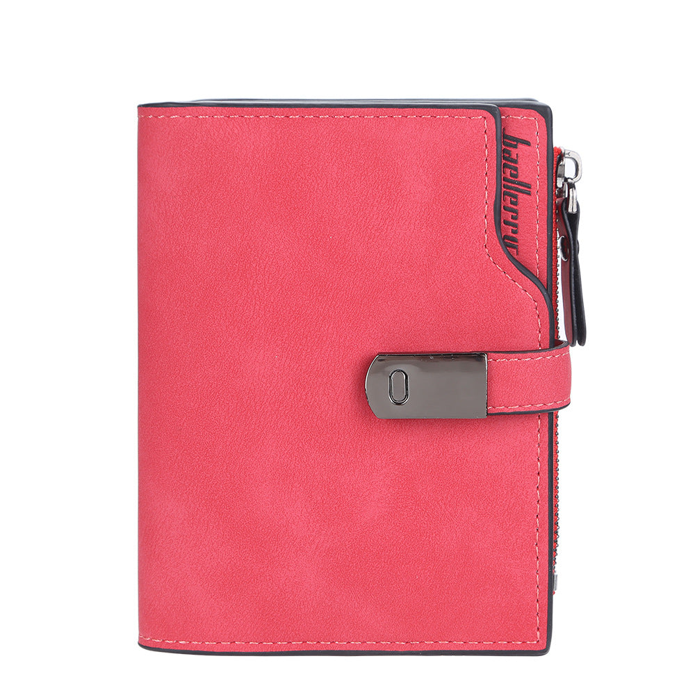 Women's Short Fashion Korean Style Multi Slots Ladies Wallet