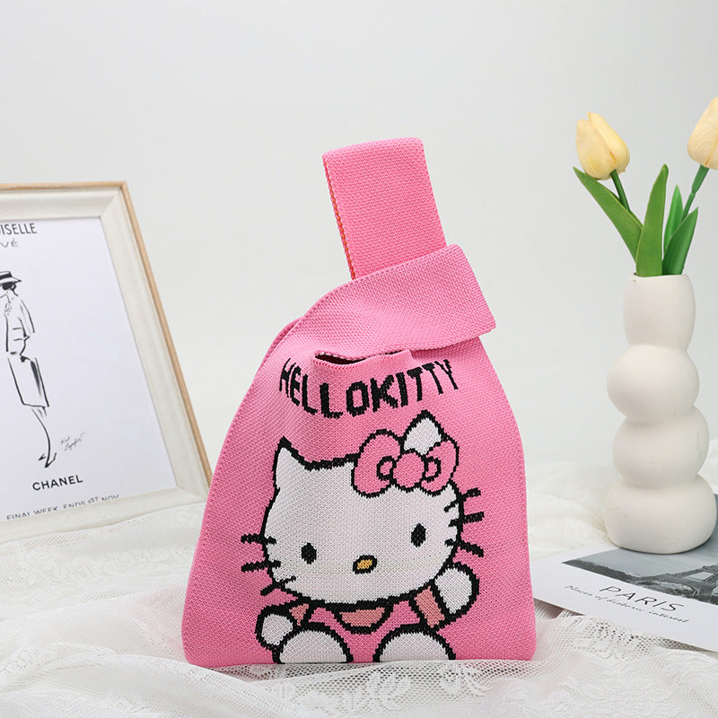 Cool Women's Knitted Cute Cartoon Woven Bags