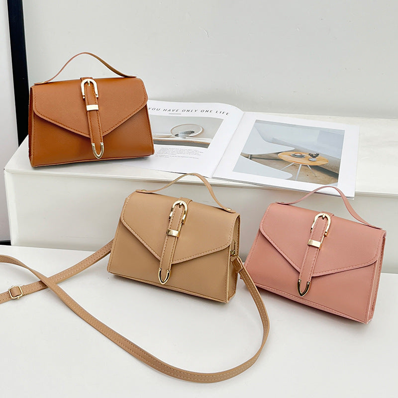Fashion Solid Color Personalized Niche Advanced Women's Handbag