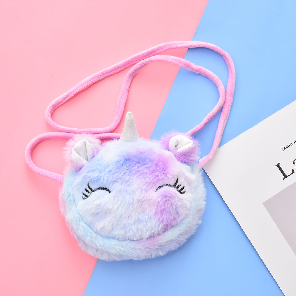 Comfortable Cartoon Cute Plush For Babies Women's Shoulder Bag