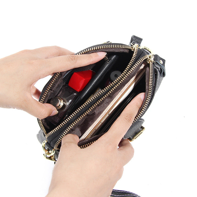 Women's First Layer Cowhide Summer Large Capacity Crossbody Bags