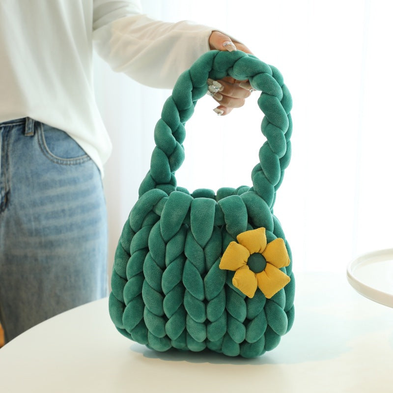 Homemade Iceland Wool Flower Underarm Free Girlfriend Gift Bags
