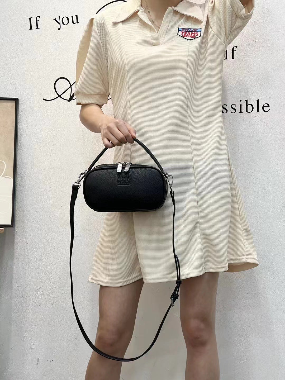 Classic Bowling Pillow Retro Fashion Shell Small Square Bags