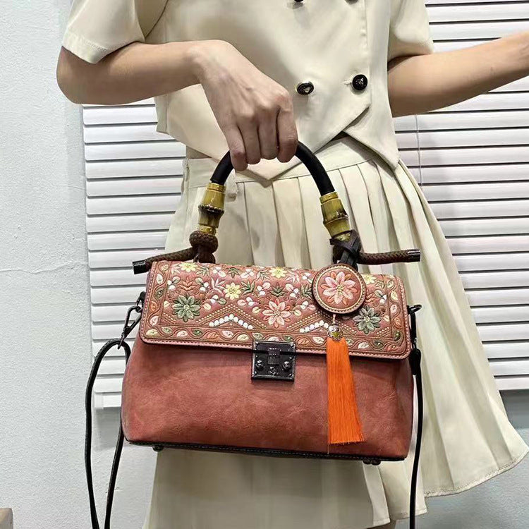 Women's Style Embroidery With Cheongsam Cotton Linen Hand Women's Handbag