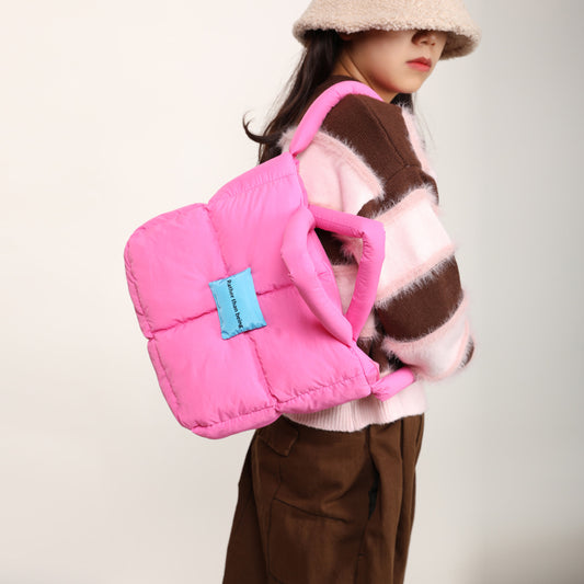 Women's Large Capacity Commuter Quilted Down Underarm Crossbody Bags