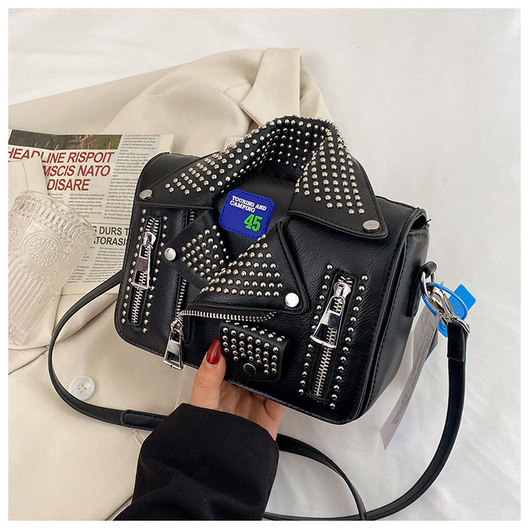 Women's Personality Rivets Clothes Korean Fashion Element Bags