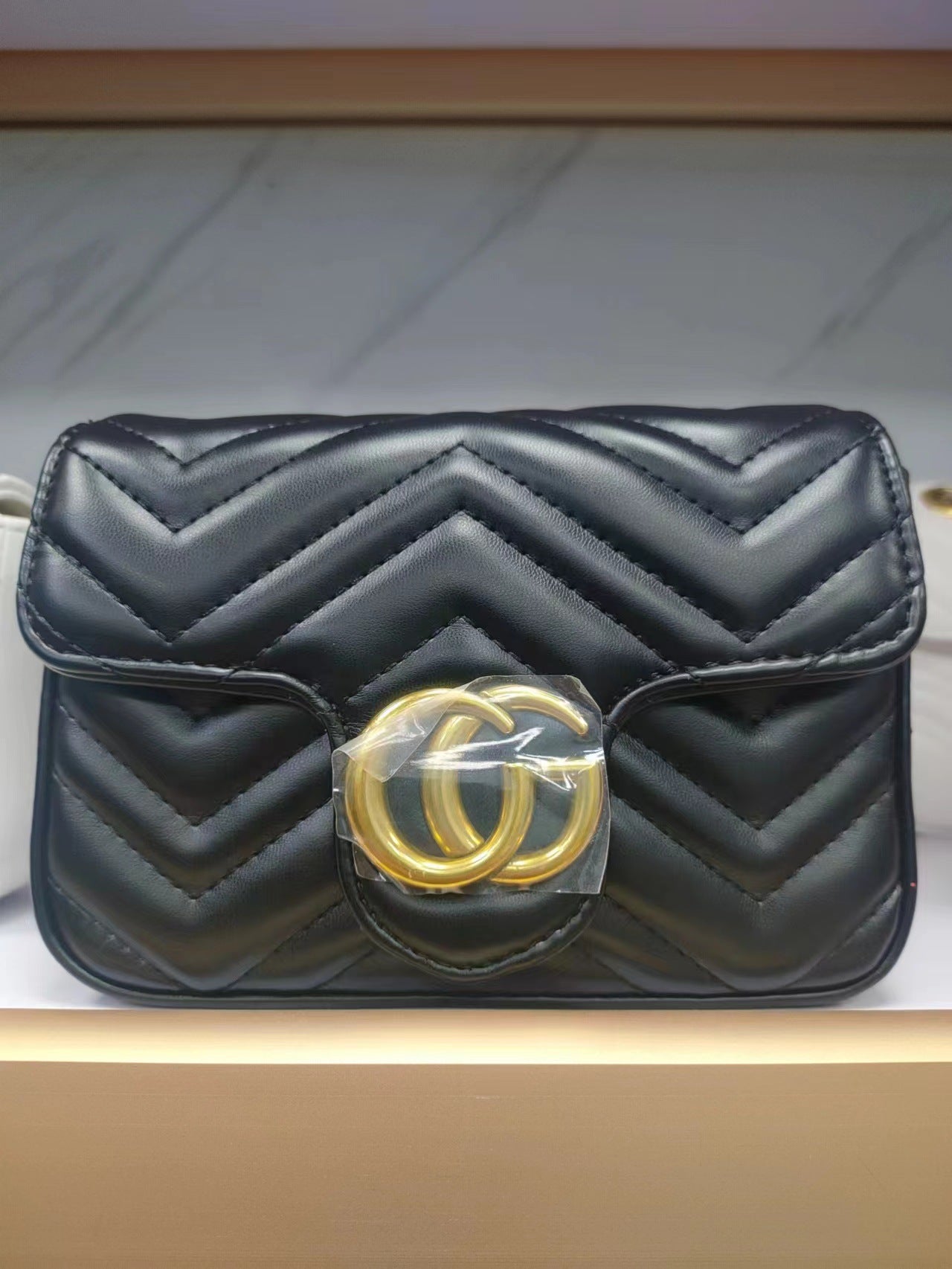 Women's Fashionable Heart Diamond Pattern Chain Shoulder Bags