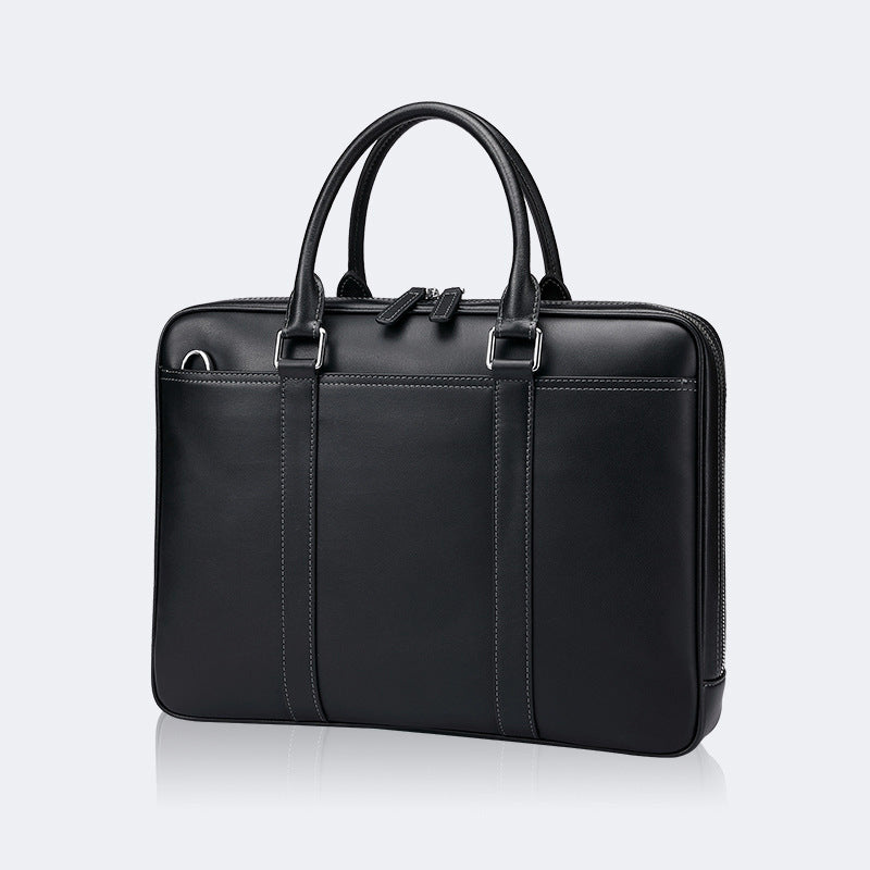 Men's Business Genuine Leather Hand-held Simple Men's Handbags