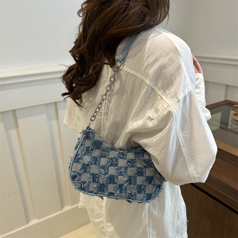 Women's Unique Gradient Denim Fashionable Design Leisure Bags