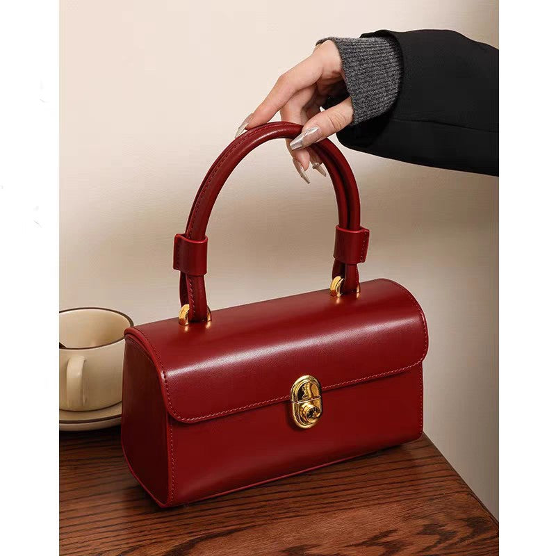 Women's Gift For Bride Wedding Red High-grade Portable Bags