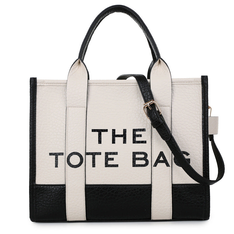 Two Colors Fashion Letter Large Capacity Tote Bags